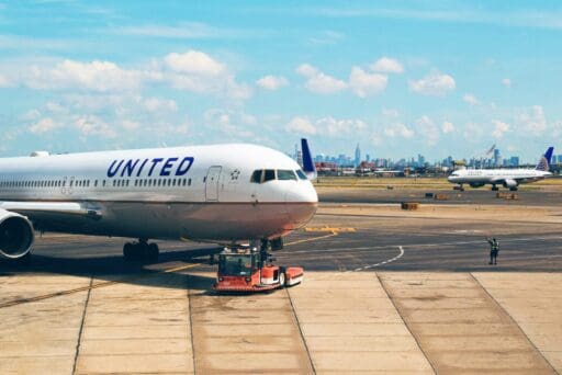 white United plane on park
