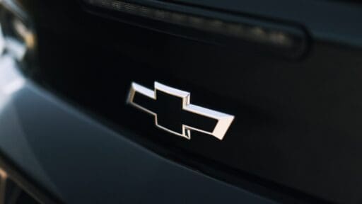 black and white chevrolet logo