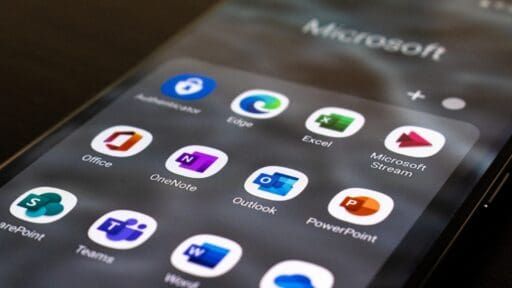 a close up of microsoft office apps