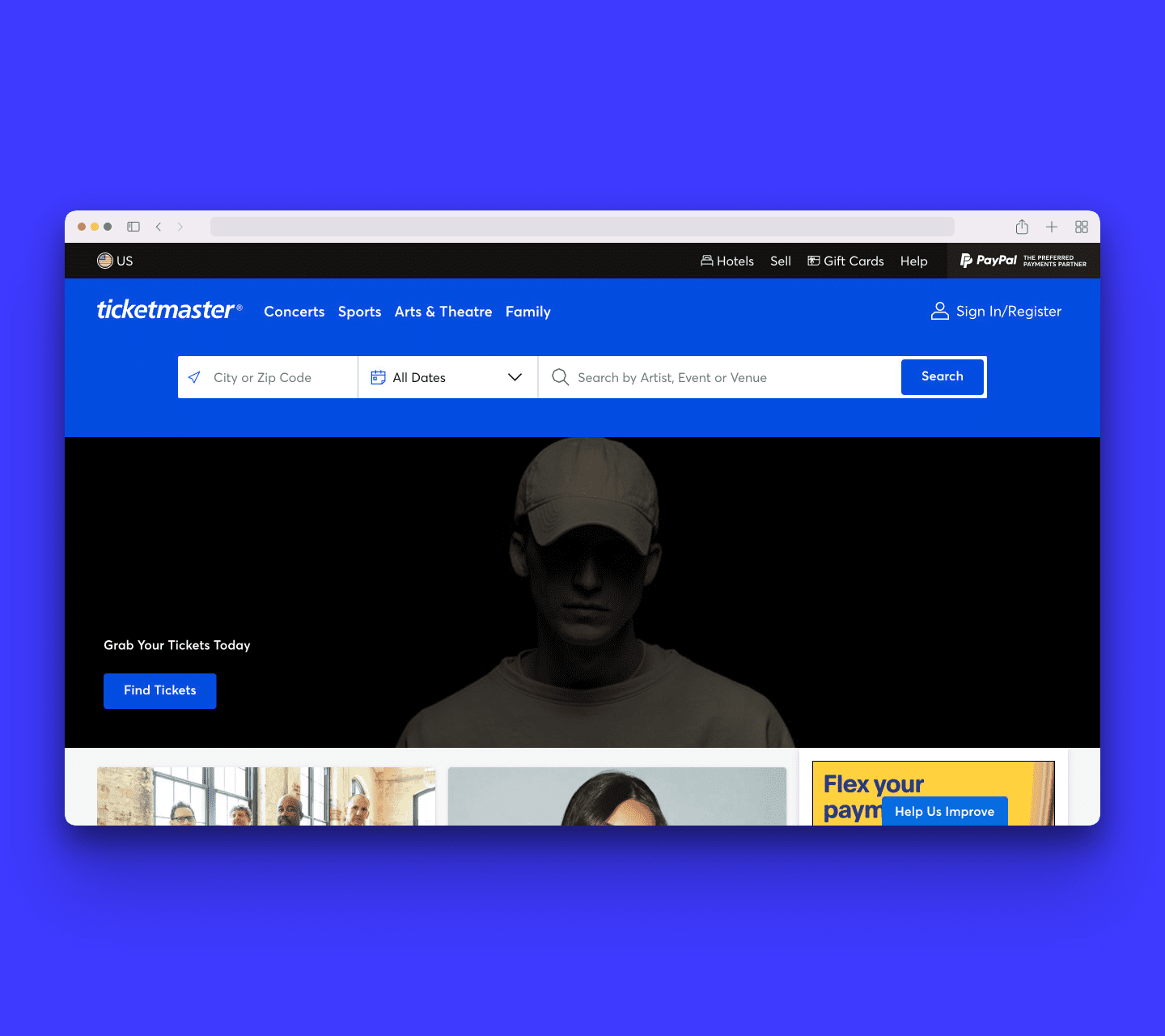 Ticketmaster official site