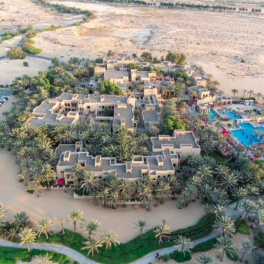 an aerial view of a westgate resort surrounded by palm trees