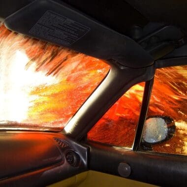 Driving through carwash